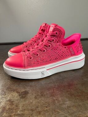 Skechers X Snoop Dogg Snoop One Rhine-Stone  Hot Pink Sneakers